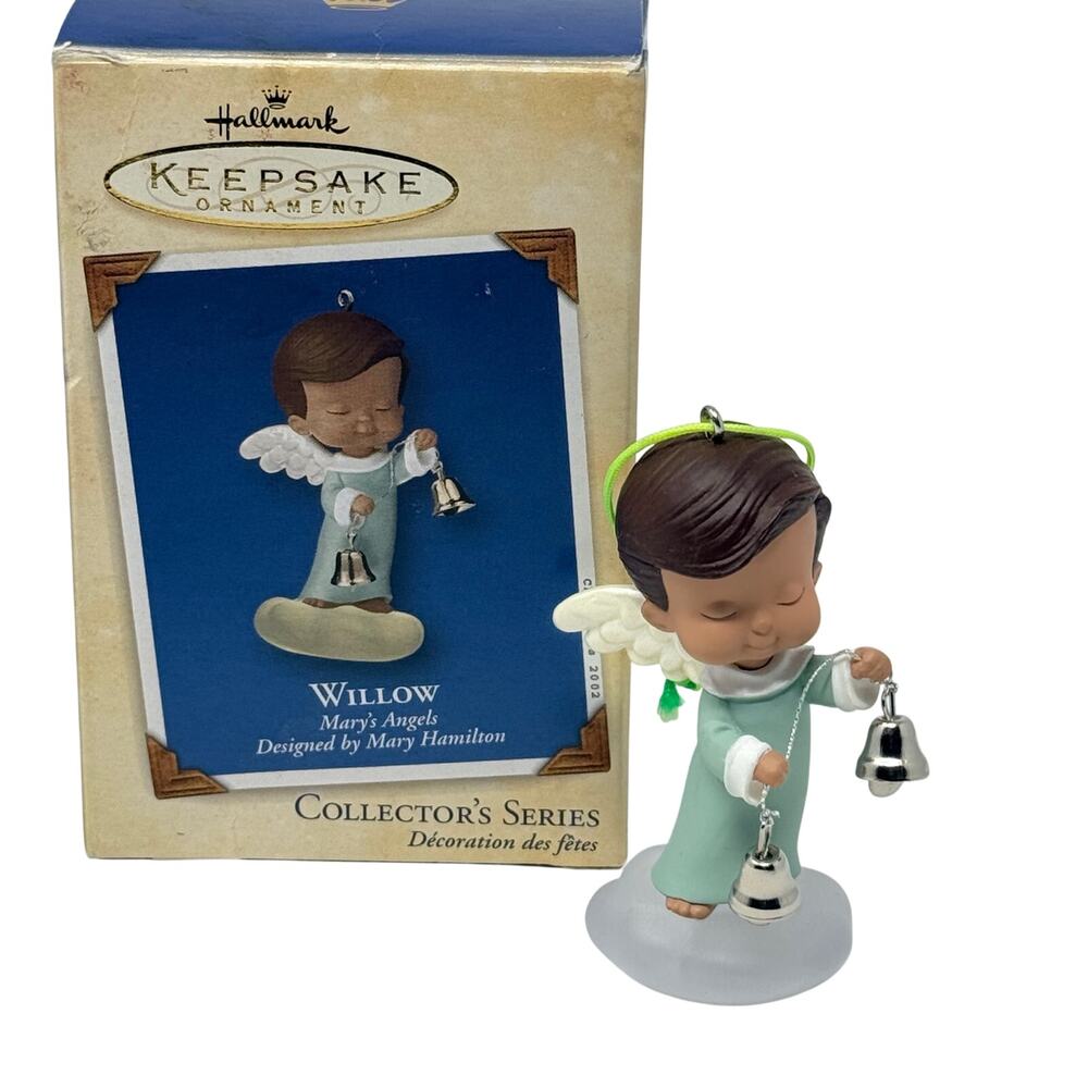 Hallmark 2002 Mary’s Angels Willow #15 Ornament by Robert Chad Peace Love Joy